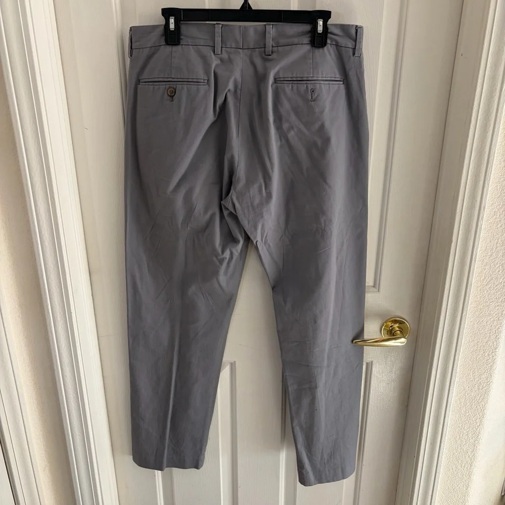 J.Crew Bedford Chino Pants Mens 34x32 Gray Slim Casual Dress‎ Pants